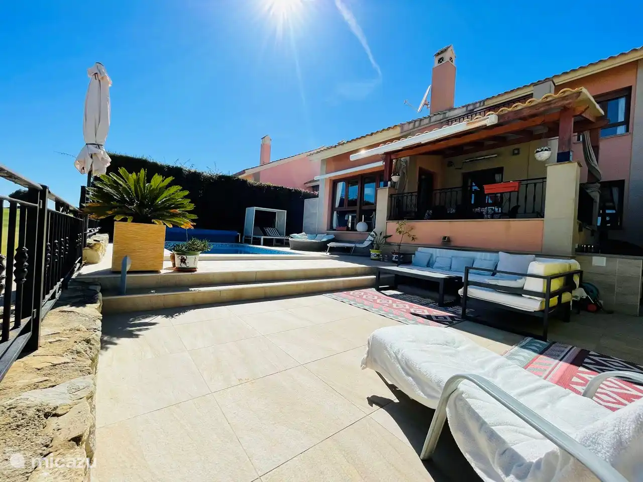 Rust aan het privé zwembad