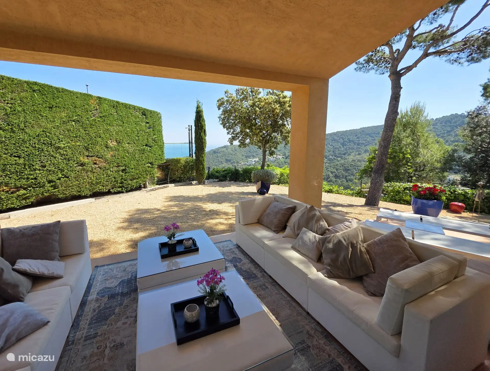 Lounge terrace Villa Alegria Begur