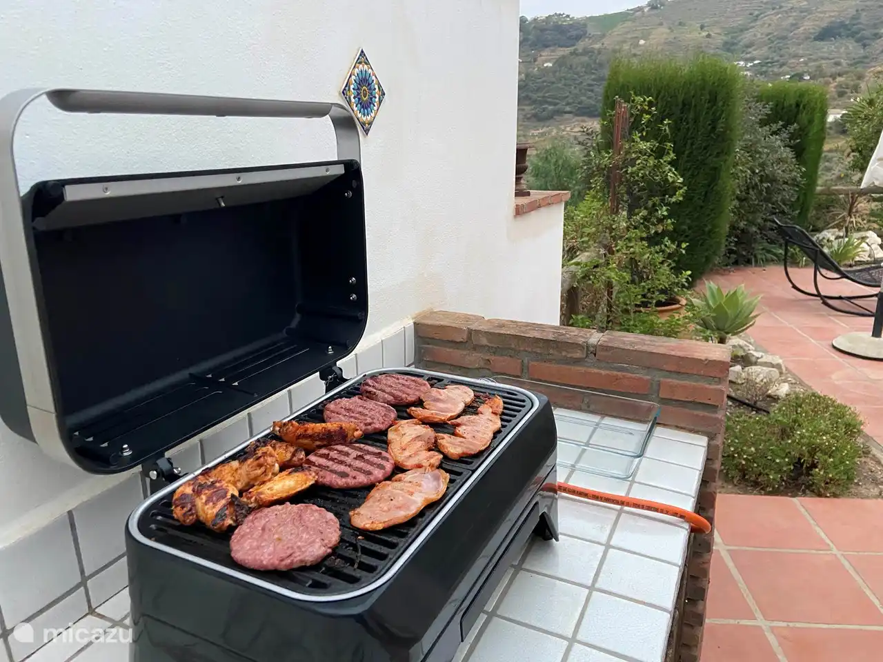 Pas de soucis avec le charbon de bois, barbecue à gaz chaud instantané.