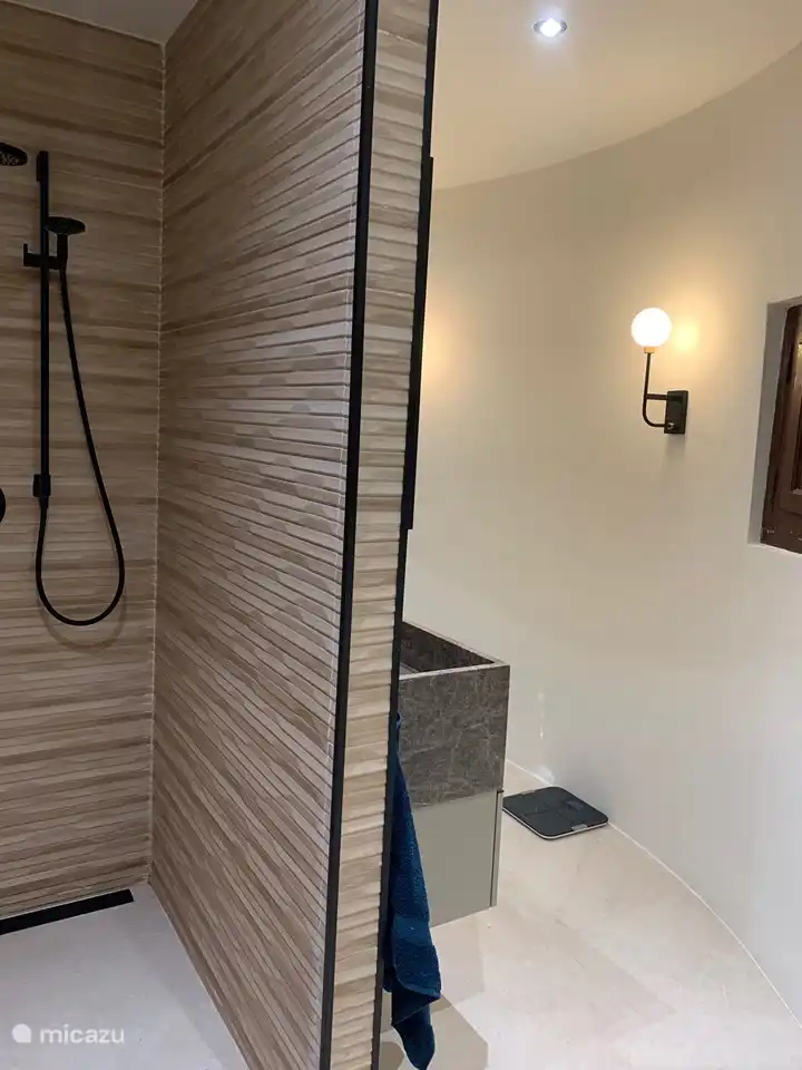 Ducha con ducha de lluvia