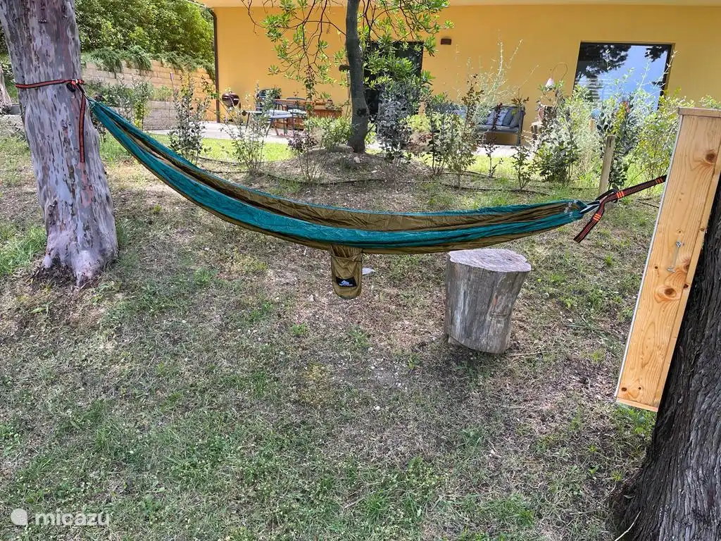 hangmat voor het appartement