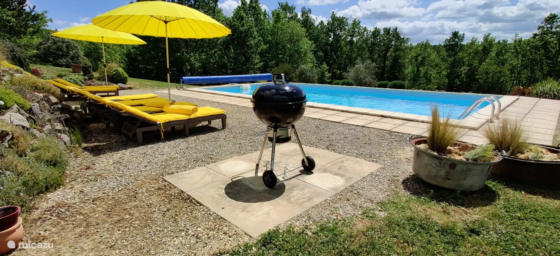 In the afternoon or evening we light the barbecue.