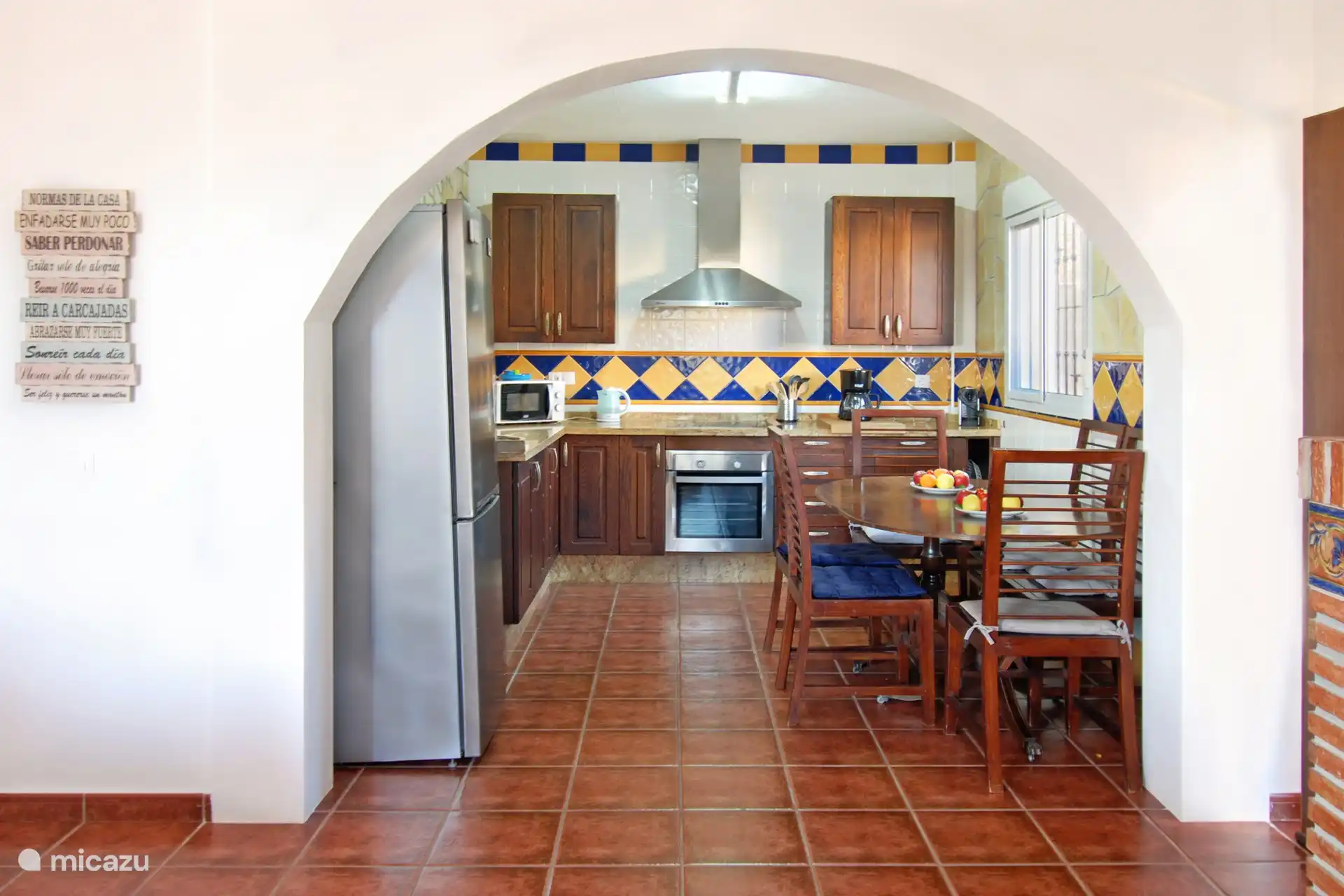 Onze keuken is zeer goed uitgerust. Al het keukengerei is nieuw.