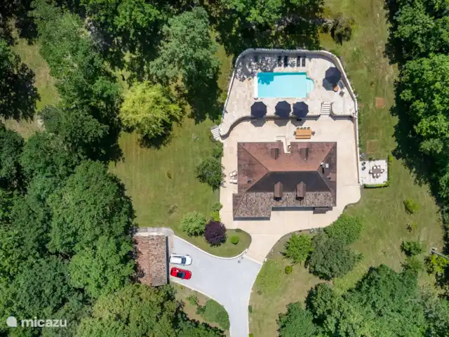 Maison Saint-Blaise pour familles | France, Dordogne, Rampieux - maison de vacances Vue drone