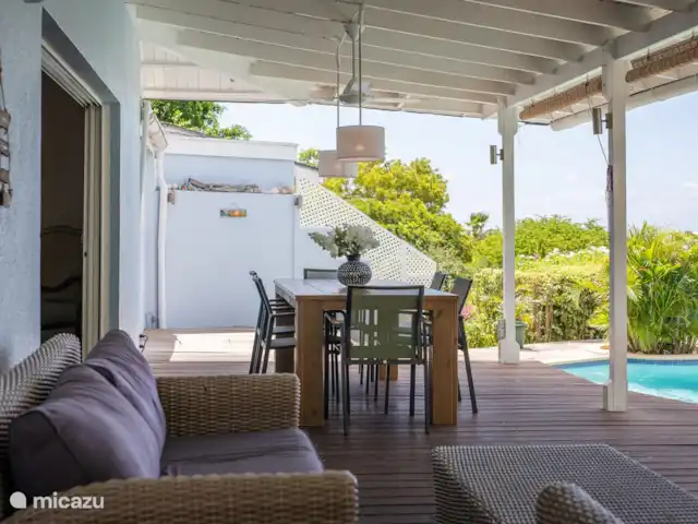 Villa Mai Blu huren in Curaçao, Curacao-Midden, Piscadera - bungalow Ruime veranda