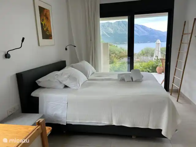 Villa Mouria en Grecia, Gracia Central, Pogonia - villa En todas las habitaciones se despierta con vistas al jardín y al mar