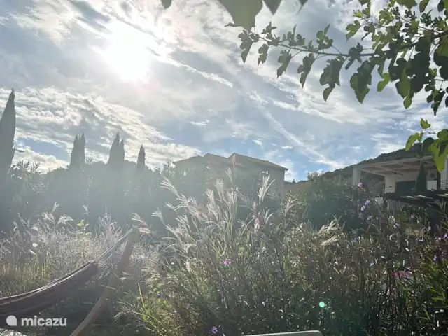 Villa Mouria en Grecia, Gracia Central, Pogonia - villa Espectáculo nocturno desde el jardín