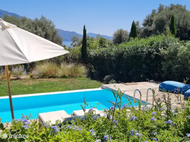 Villa Mouria en Grecia, Gracia Central, Pogonia - villa Buena vista desde la zona de estar cerca de los dormitorios de la planta baja