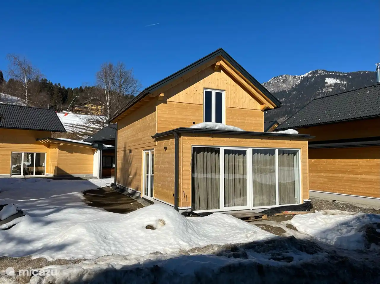 De voorzijde van de woning.