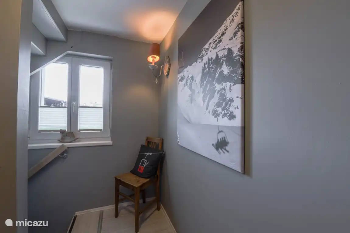 Treppenhaus des Chalet Alpenglück.