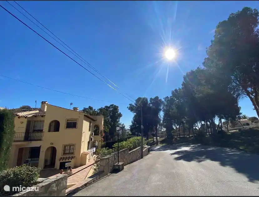 There is always sufficient parking space next to the apartment complex