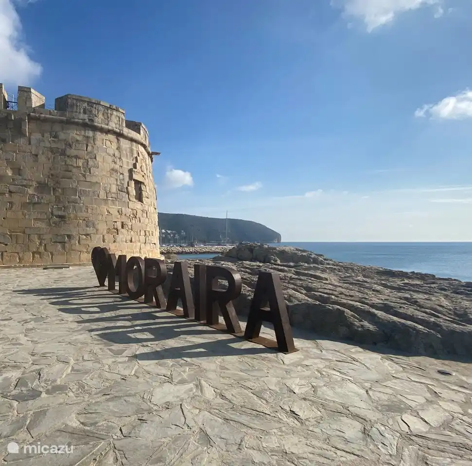 The castle in the center of Moraira.