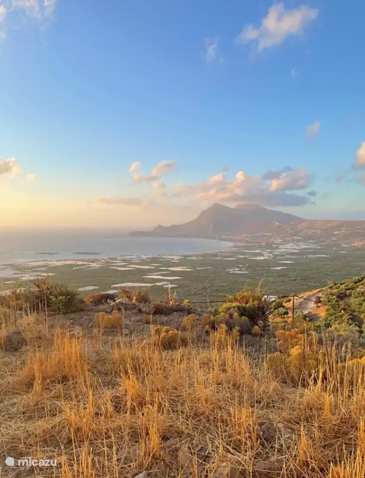 View of the bay of Falassarna from the terrace