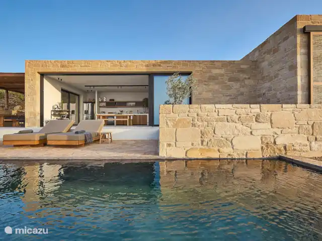 Metochi Lodge huren in Griekenland, Kreta, Platanos - villa Woonkamer en zwembad