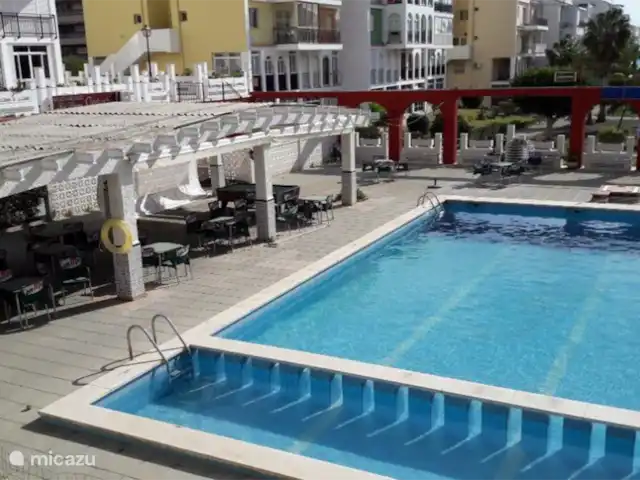apartamento en España, Costa Blanca, Torrevieja – Apartamento La Paz Piscina y bar en la parte baja de Eliseos Playa