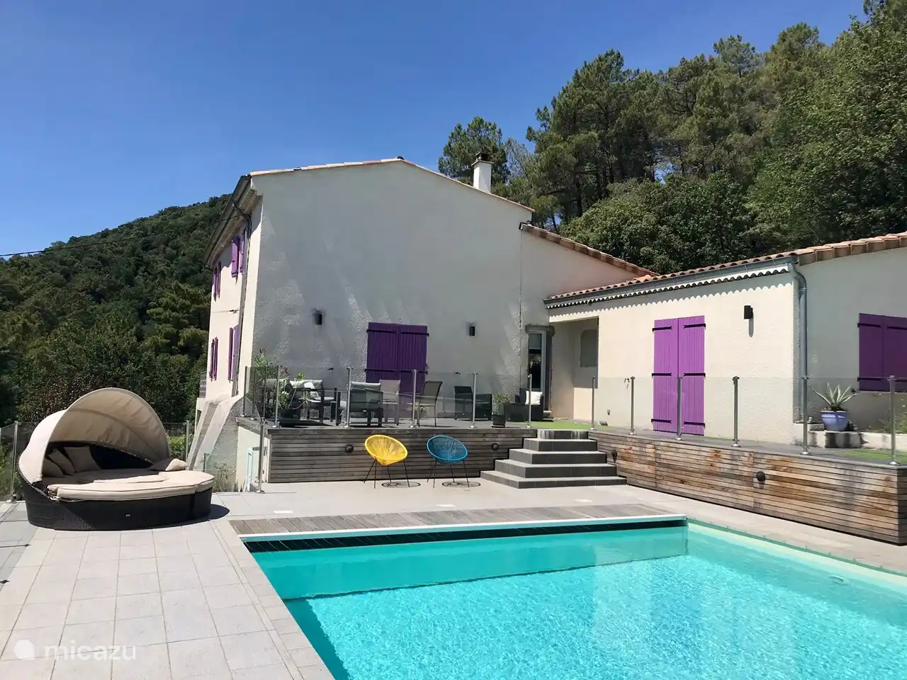 La Maison Blanche in Frankreich, Ardèche, Rompon - Villa