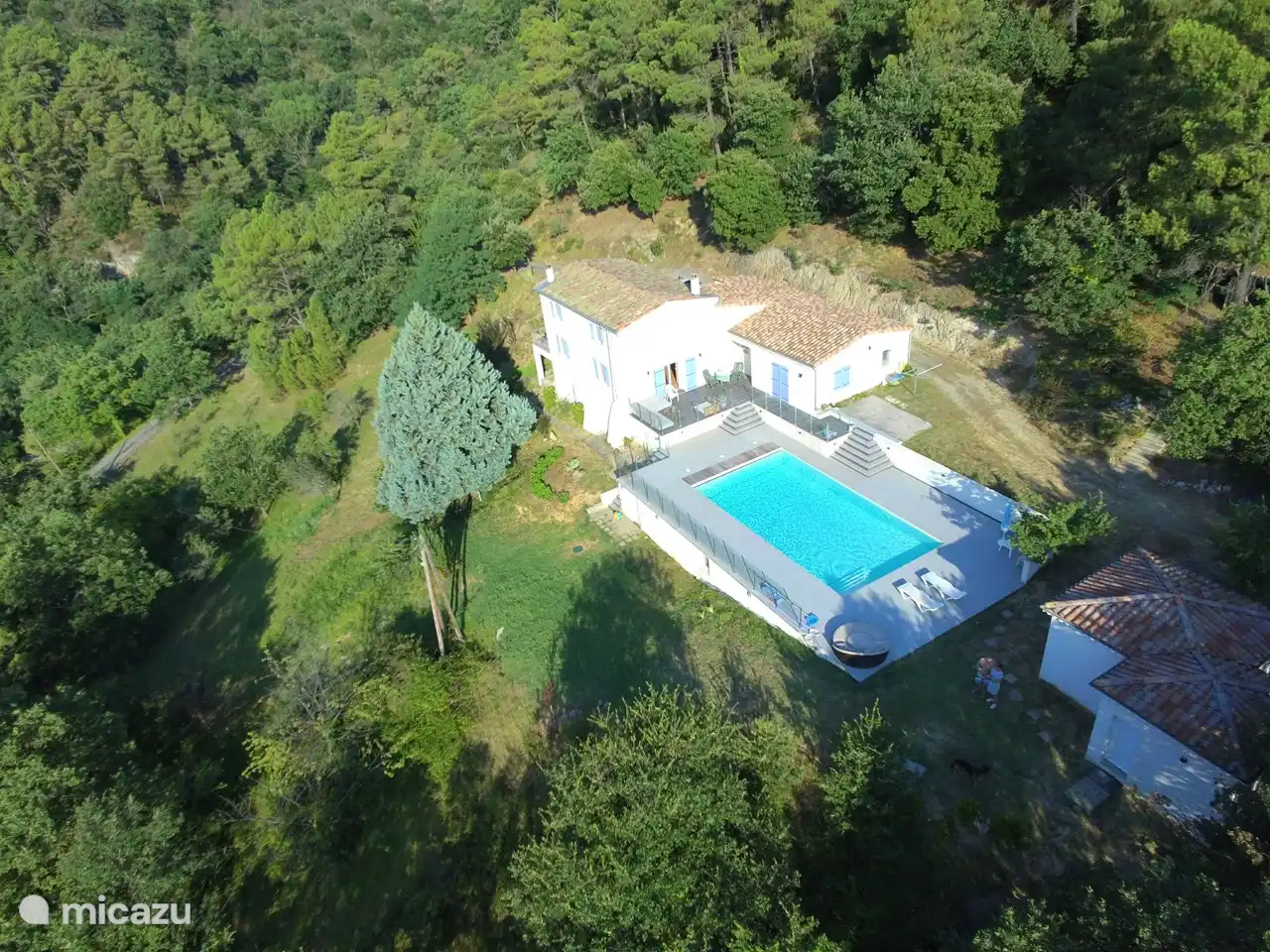 La Maison Blanche in Frankreich, Ardèche, Rompon - Villa