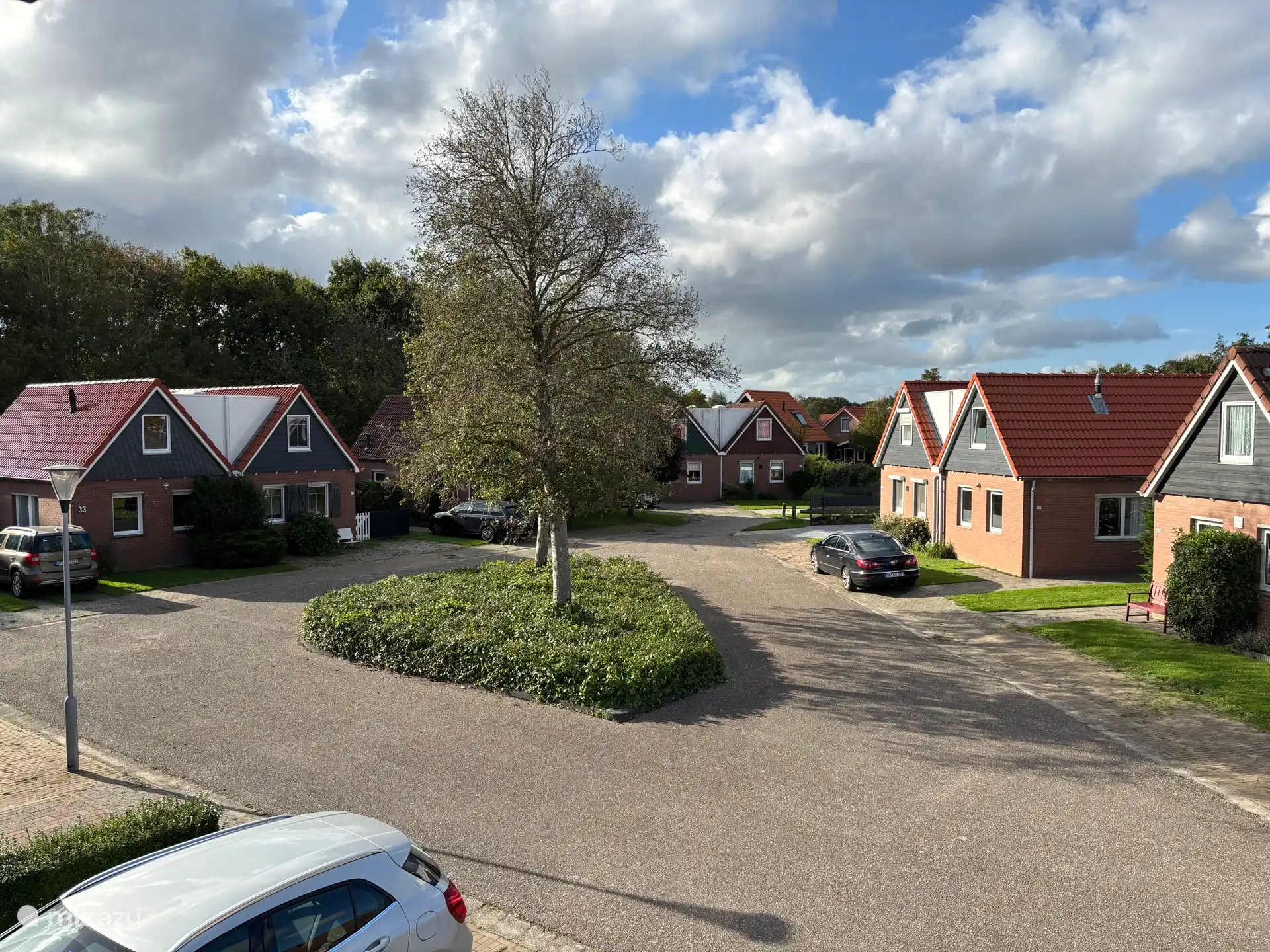 Uitzicht slaapkamer voorzijde Vakantiewoning Oostkapelle