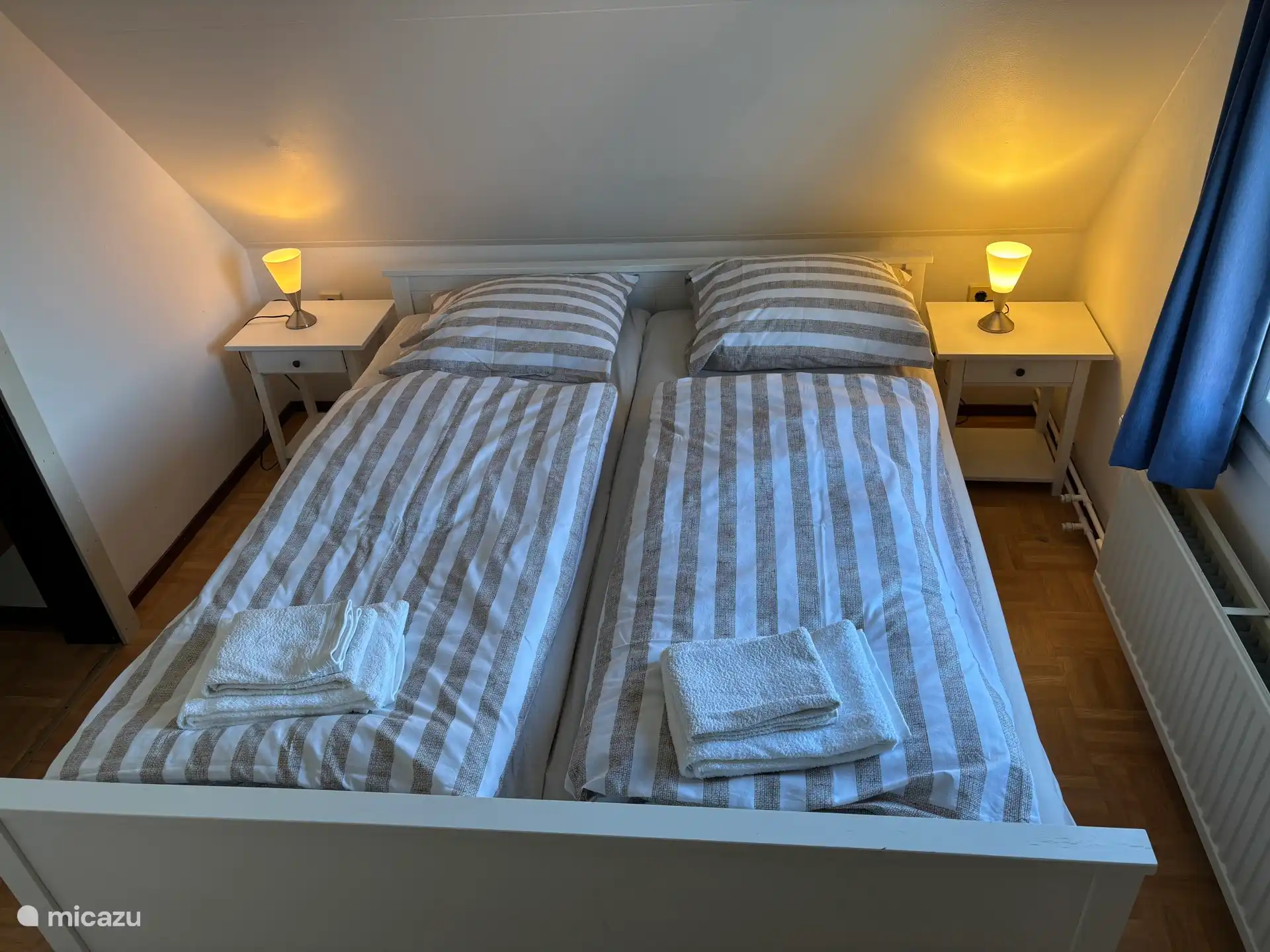 Slaapkamer achterkant Vakantiewoning Oostkapelle - 2 personen 