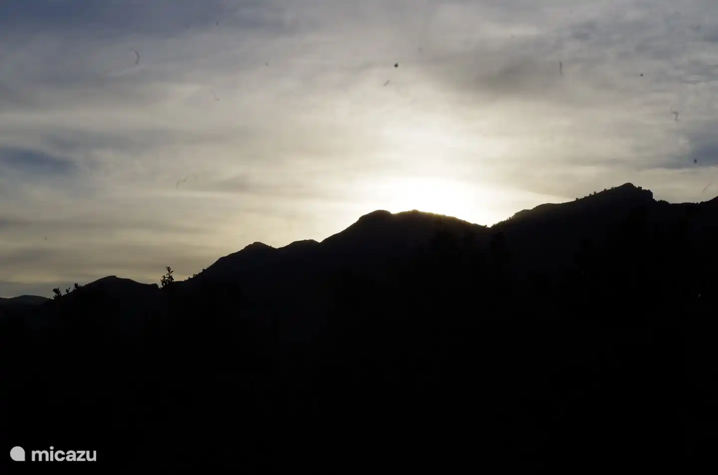 Sonnenuntergang vom Haus aus gesehen