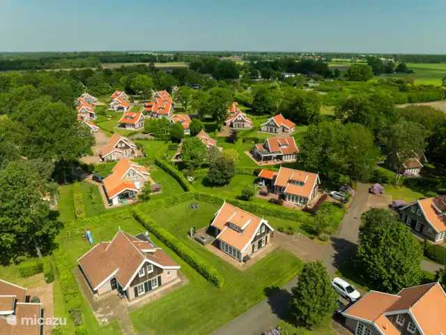 Maison de campagne Bosuil | Pays-Bas, Overijssel, Hoge Hexel - maison de vacances Vue de dessus.
