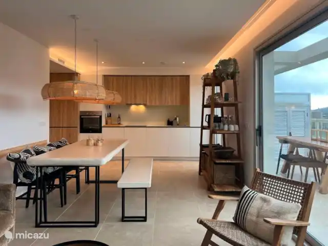 Hip appartement - Casa Mijas -Málaga huren in Spanje, Costa del Sol, La Cala de Mijas - appartement Eettafel en keuken