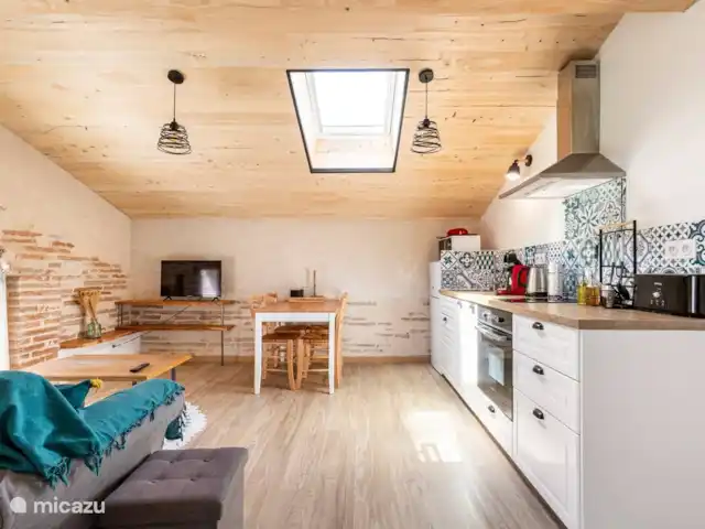 villenouve en Francia, Alto Garnoa, Villenouvelle - casa vacacional La cocina