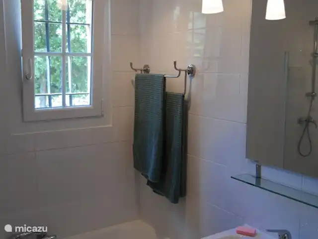 Maison Merle | France, Var, Moissac-Bellevue - villa La deuxième salle de bain avec bain et douche indépendante.