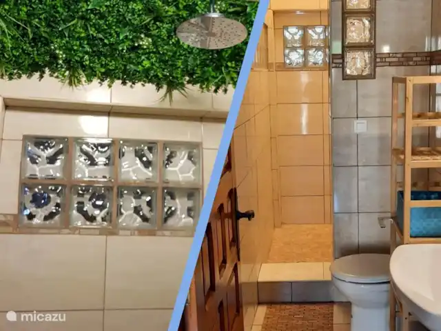Casa Mi Pajobe (2 chambres/max 4 pers) | Espagne, Costa Blanca, Benidorm - villa Salle d'eau avec grande douche à l'italienne, wc et vasque