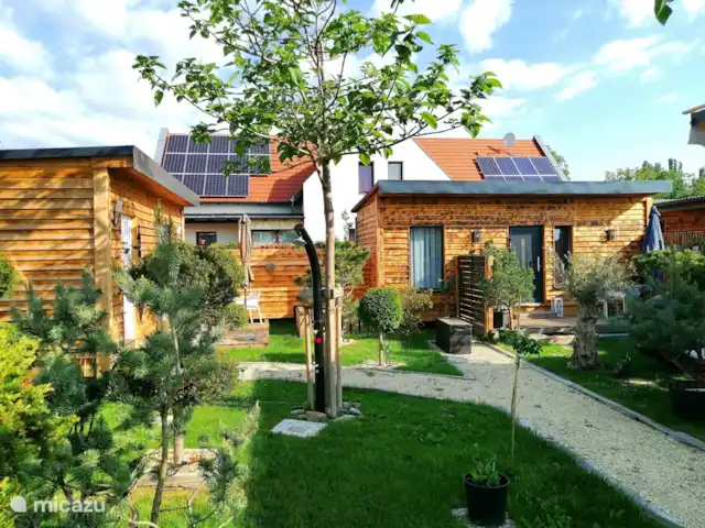 Fietsen, Hongarije, Gyor-Moson-Sopron, Fertőrákos, tiny house Superior Tinyhouse aan Neusiedlersee buiten faciliteit