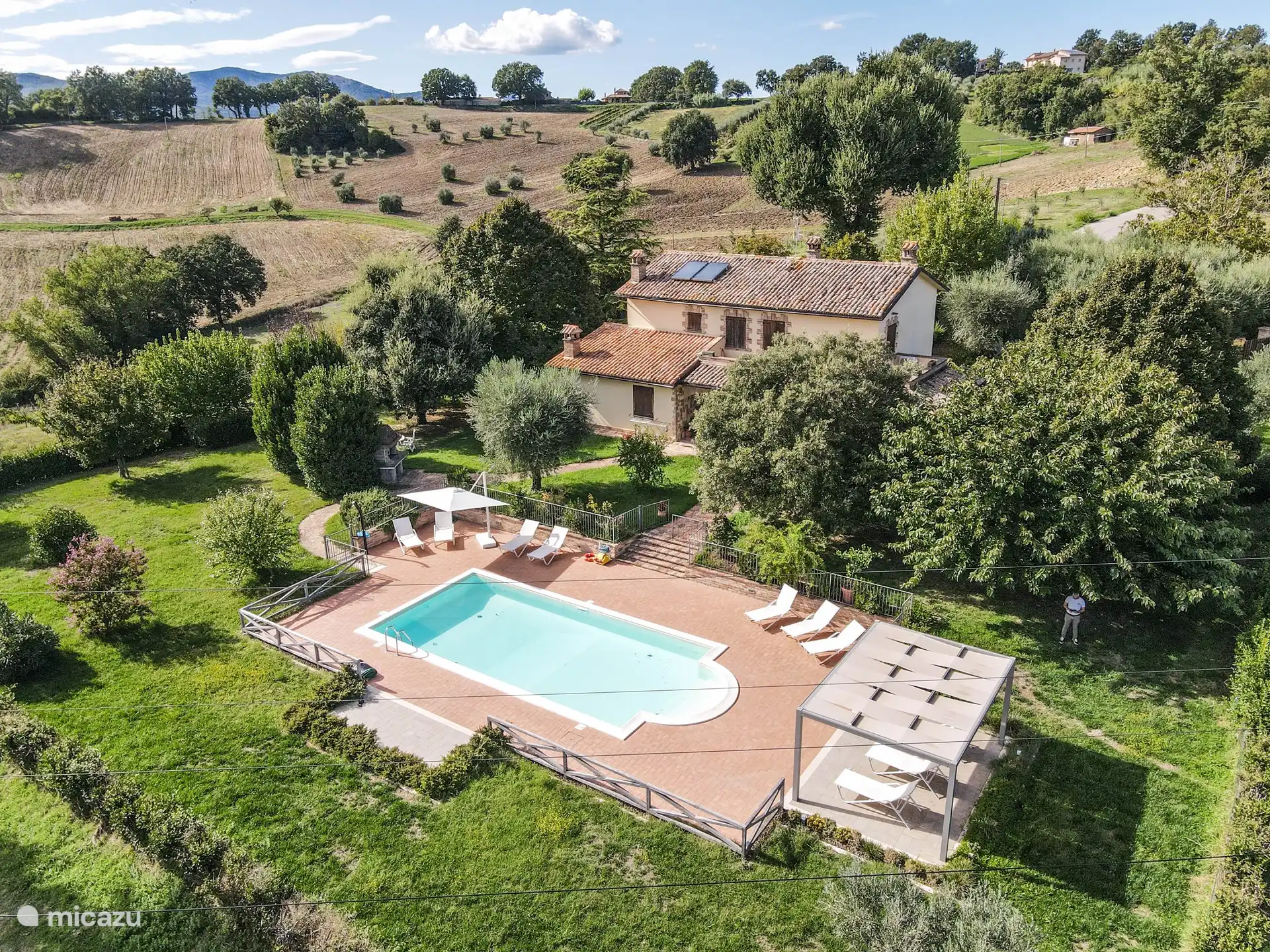 Umbria del Sur, villa con piscina privada en Italia, Umbría, Avigliano Umbro - Villa
