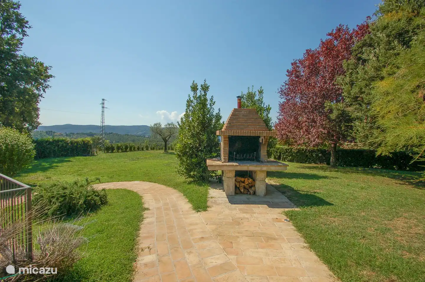 barbecue en buiten oven ter beschikking om te koken
