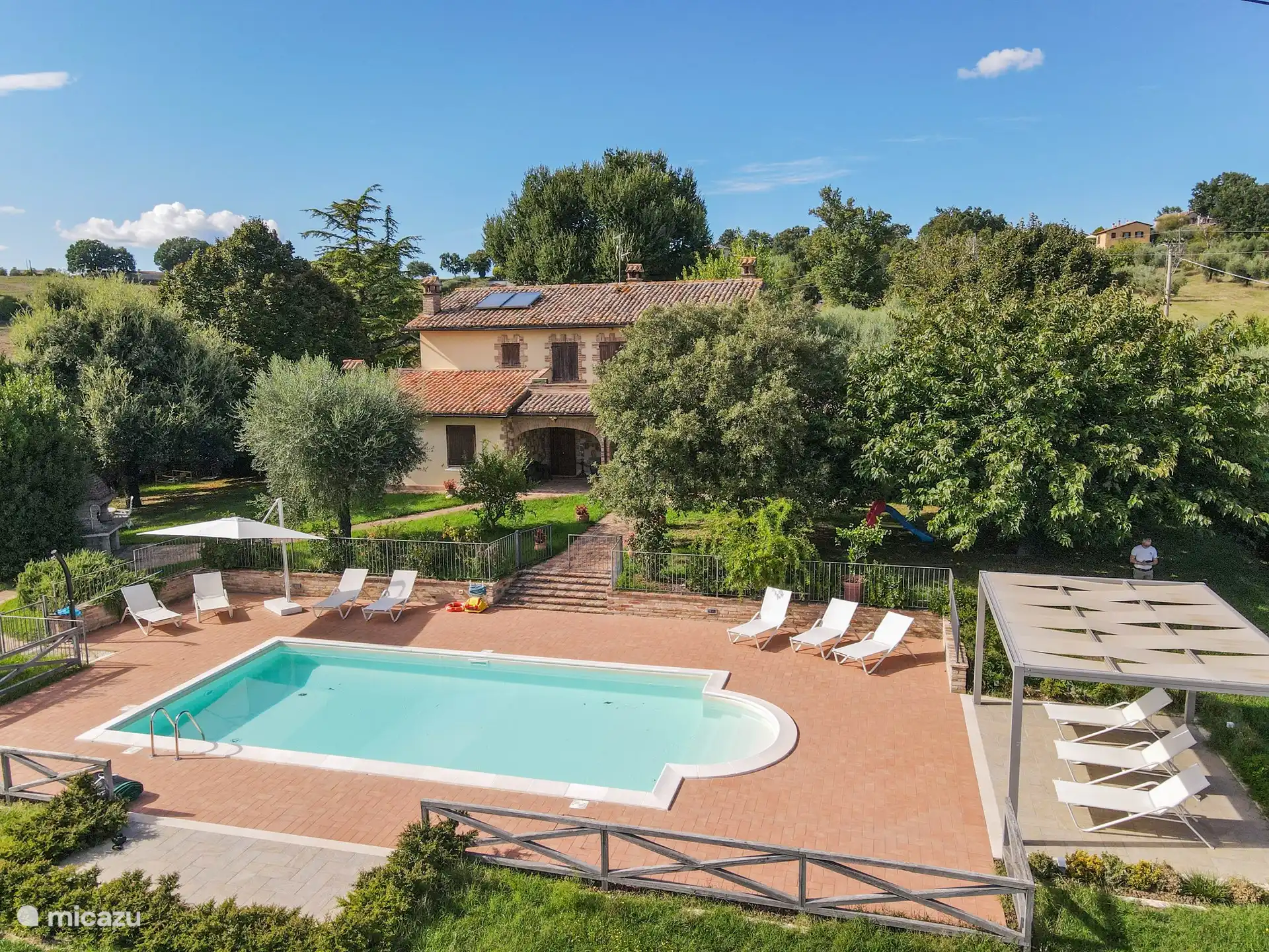Umbria del Sur, villa con piscina privada en Italia, Umbría, Avigliano Umbro - Villa