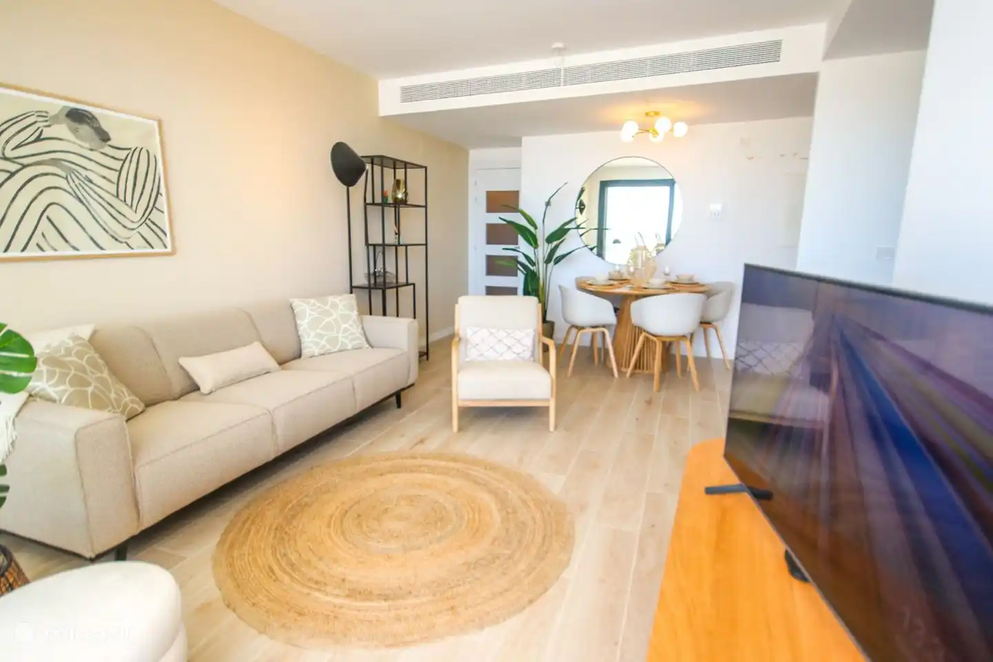 Living room with sitting and dining area