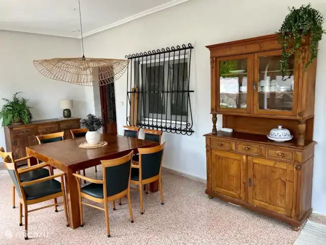 A Casa Mimosa | Espagne, Costa Blanca, Elche - villa Salle à manger devant