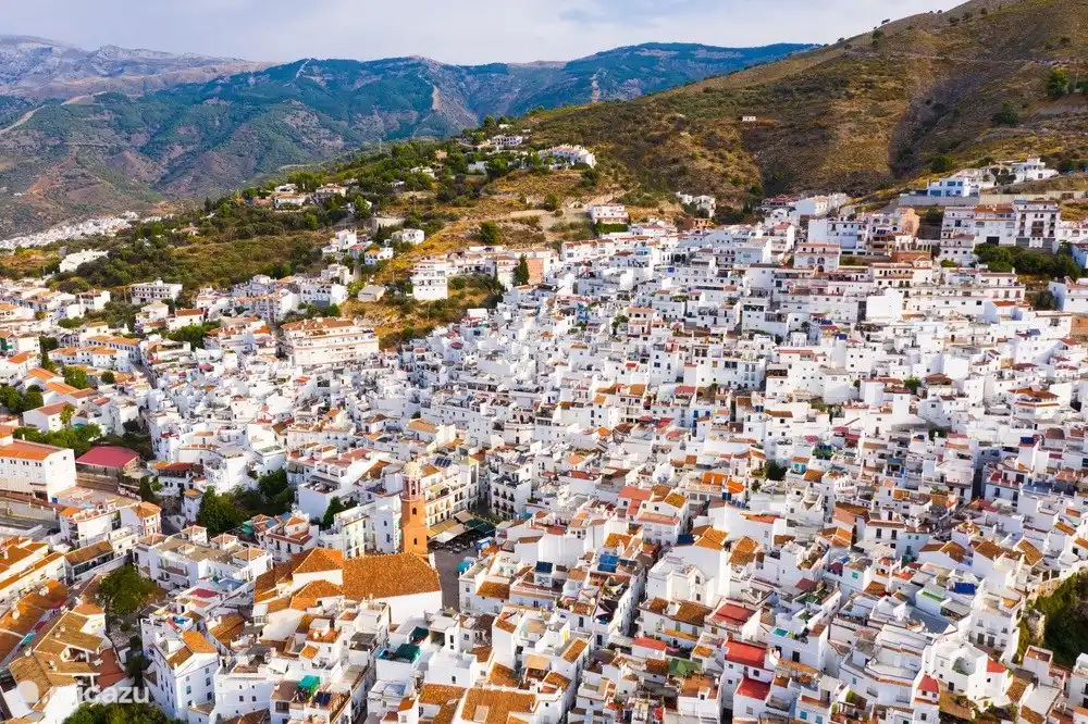 Competa, das Haus befindet sich am Rande des Dorfes oben