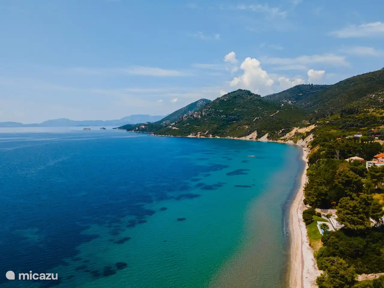 Strandumgebung vor der Villa.