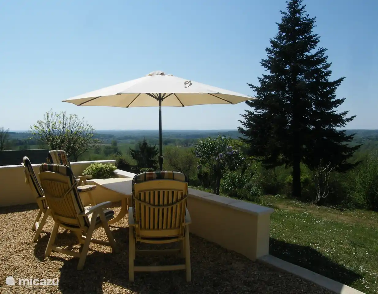 Tolle Aussicht von der Terrasse