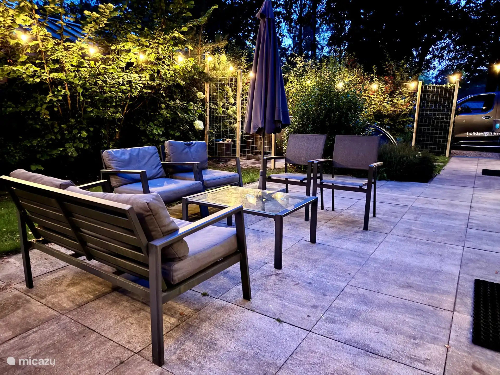 Die Terrasse am Abend