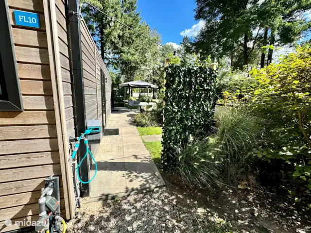 chalet en Países Bajos, Güeldres, Arnhem – Casa de vacaciones Maridu Wellness Vista al jardín