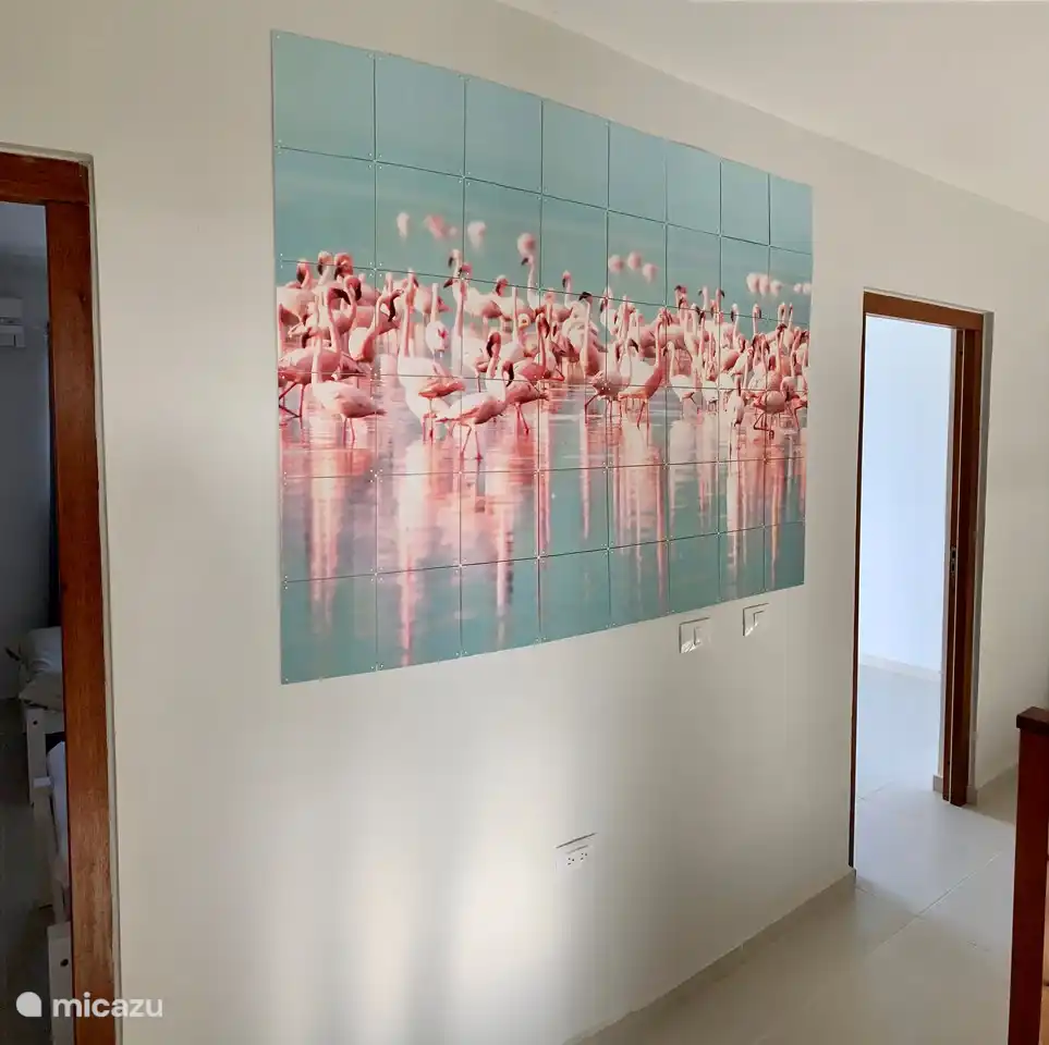 Een echte blikvanger als je de trap oploopt en van en naar de slaapkamers en badkamer.