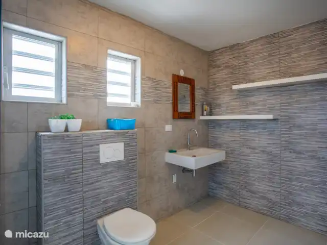 Villa Camillia Residence huren in Curaçao, Banda Ariba (oost), Kwartje - villa De badkamer is zo groot dat je er makkelijk met 2 of 3 personen gebruik van kunt maken,