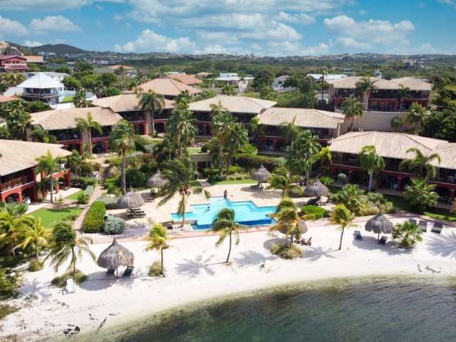 Ferienwohnung Curaçao, Banda Ariba (Ost), Jan Sofat - appartement Blick auf das spanische Wasser Sun Flower Garden