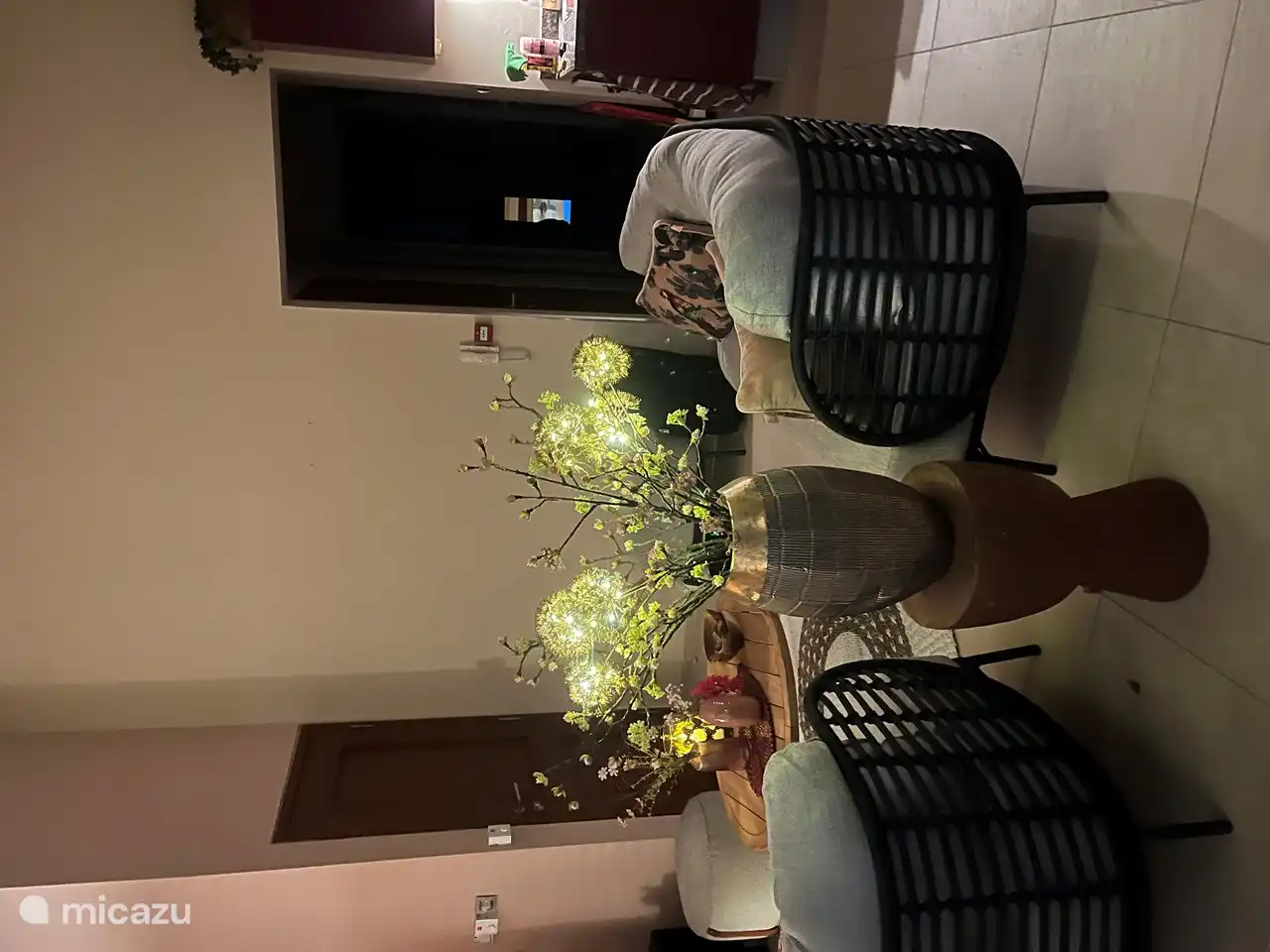 De deur waardoor je binnenkomt. 