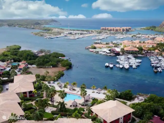 Vue sur l'eau espagnole Sun Flower Garden | Curaçao, Banda Ariba (est), Brakkeput Abou - appartement Belle vue aérienne