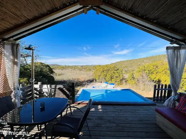 Cabane de glamping | Portugal, Algarve, Moncarapacho - glamping / tente safari / yourte La vue magnifique depuis le salon