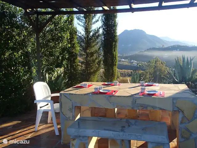Casa Adriana | Espagne, Andalousie, Cómpeta - finca Table à manger extérieure 8 personnes