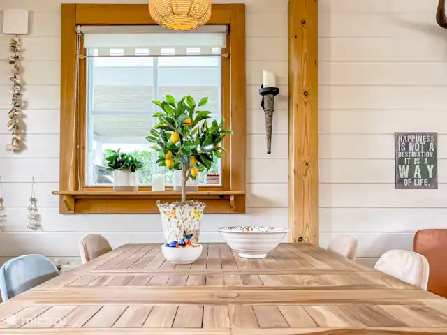 Maison du lac Hollande | Pays-Bas, Groningue, Kropswolde - maison de vacances Profitez longuement de la grande table à manger de la cuisine.
