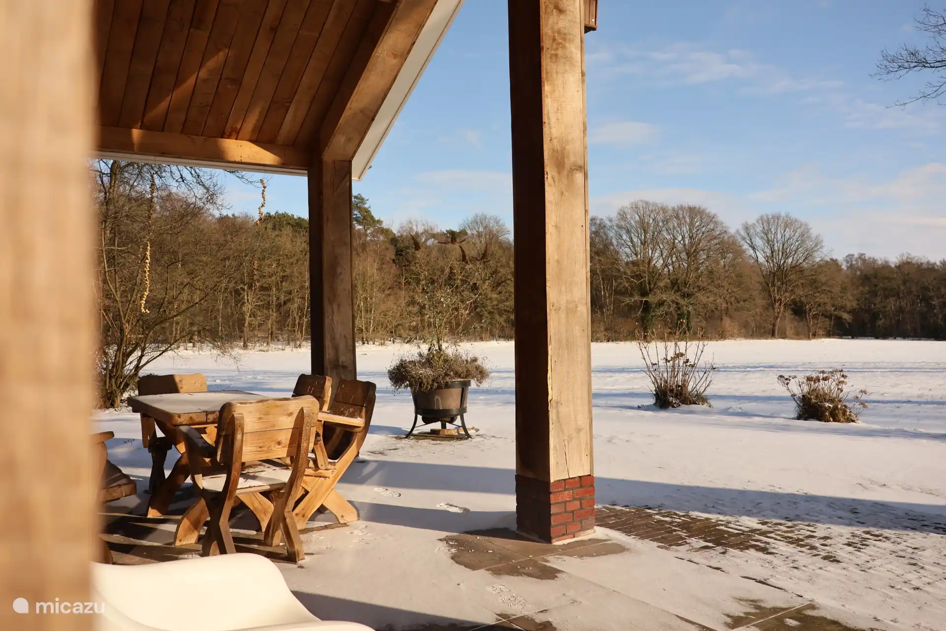 De vastes vues en hiver