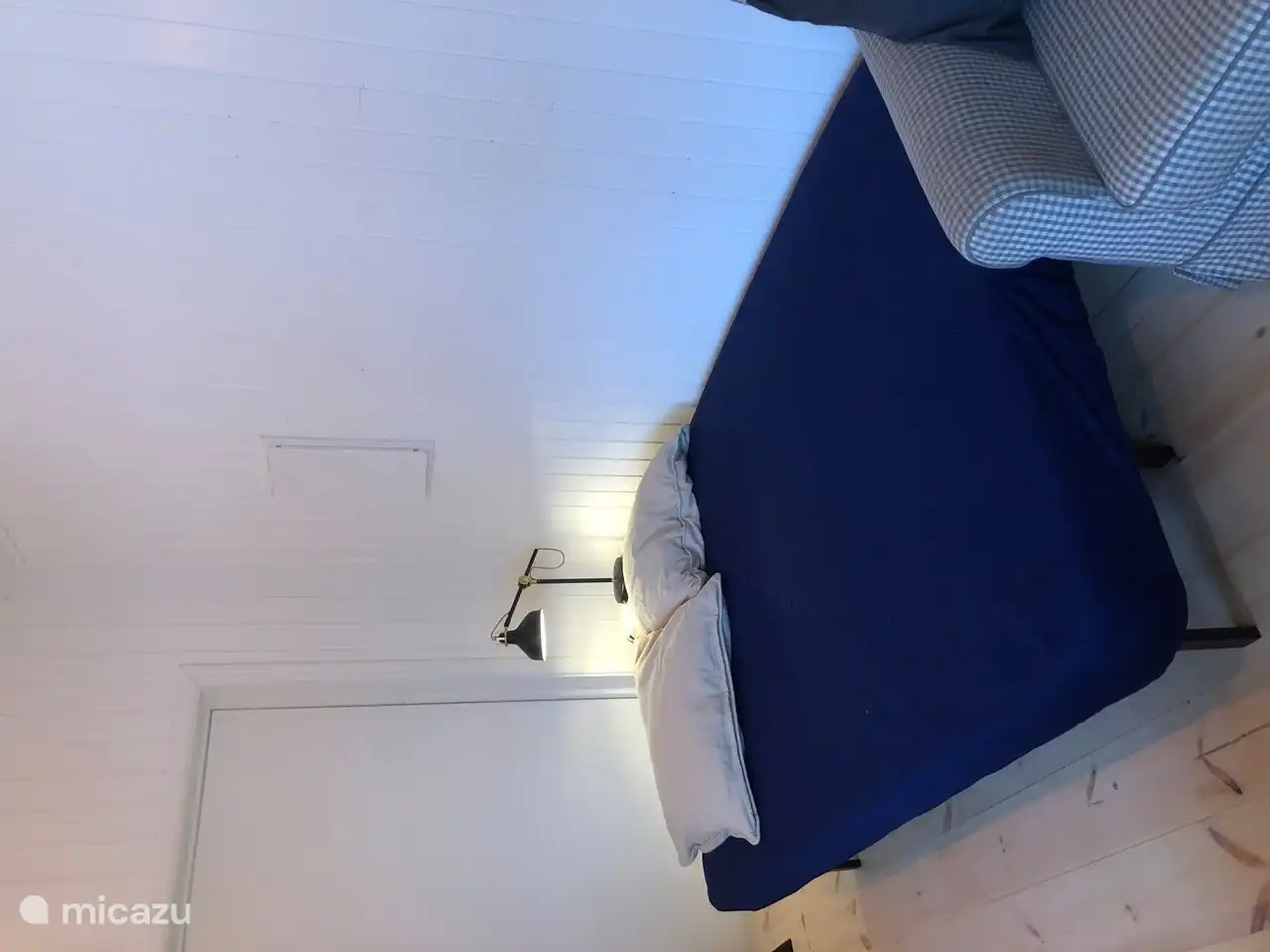 The sofa bed, which can be converted from a sofa into a bed with a click